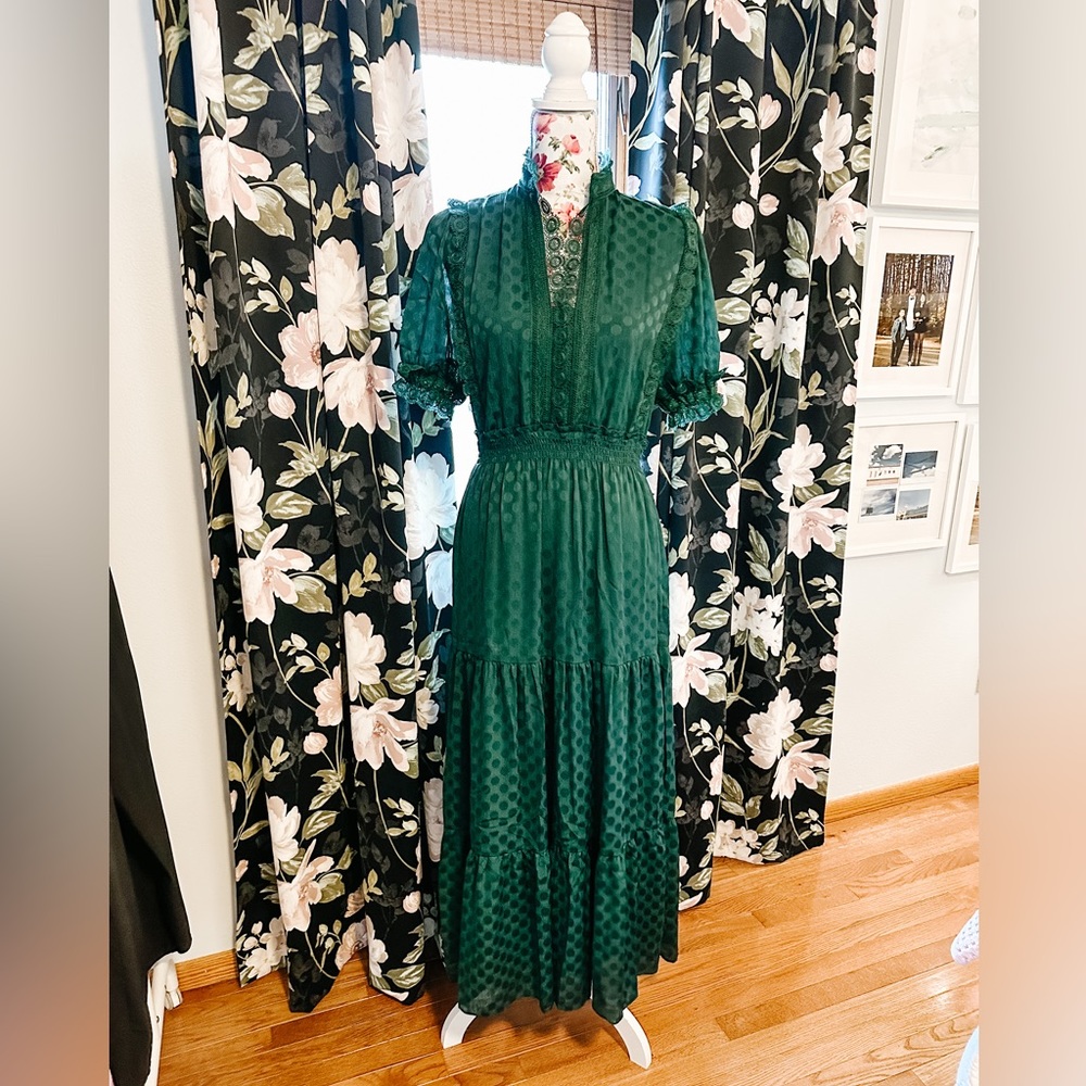 Lovely forest green dress